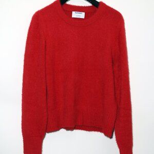 Women's Girls Long Sleeve Red Sweater